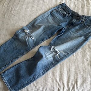 AG Adriano Goldschmied Blue Distressed Women's X-boyfriend Jeans 🫶